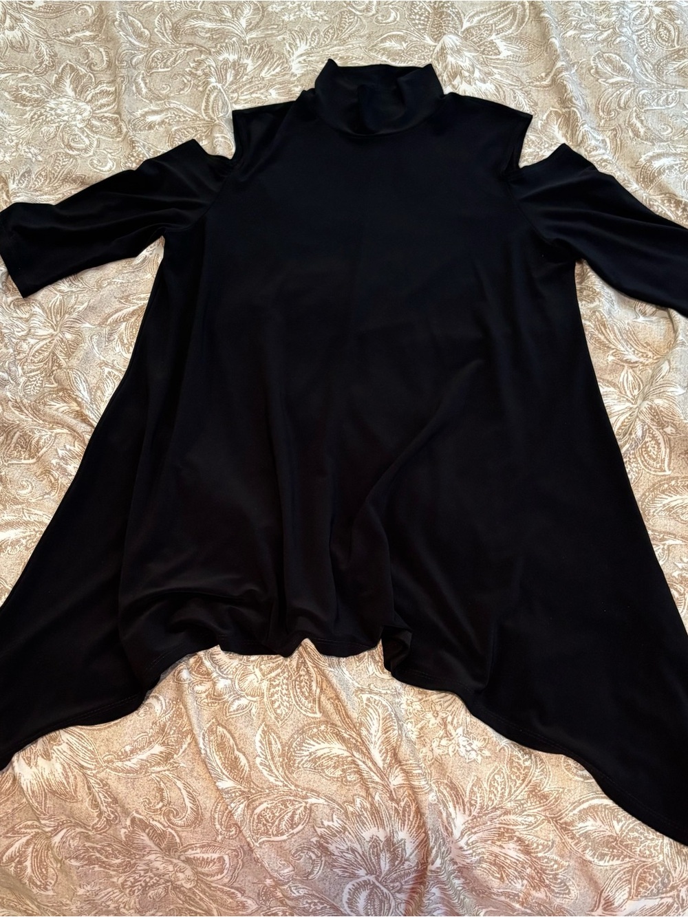 Joseph Ribkoff Black Cold-Shoulder tonic